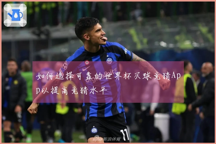 如何选择可靠的世界杯买球竞猜App以提高竞猜水平